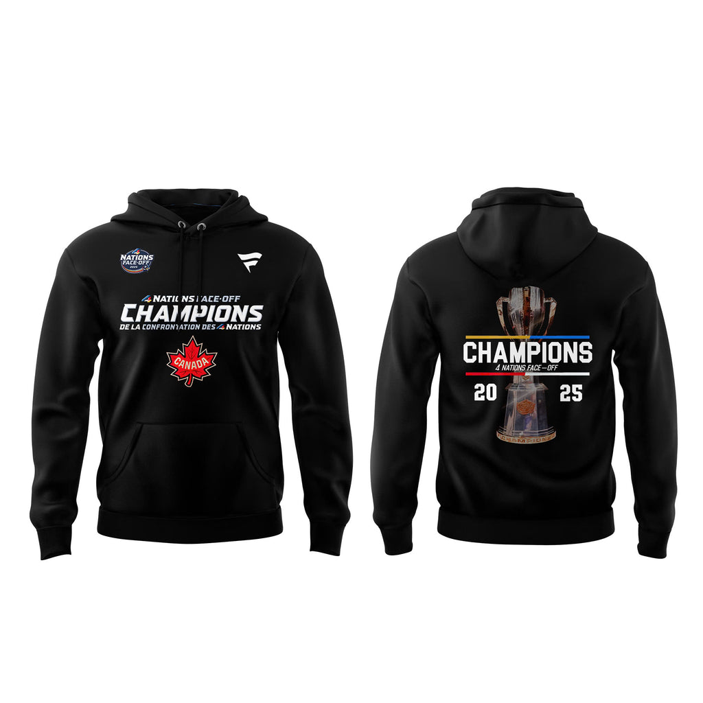 Canada Fanatics Steel 2025 4 Nations Face Off Champions Combo Hoodie | Cap | Jogger v2