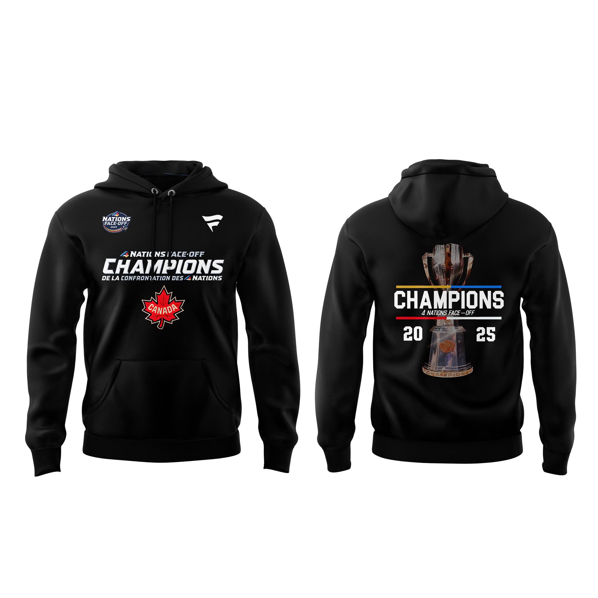Canada Fanatics Steel 2025 4 Nations Face Off Champions Combo Hoodie | Cap | Jogger v2