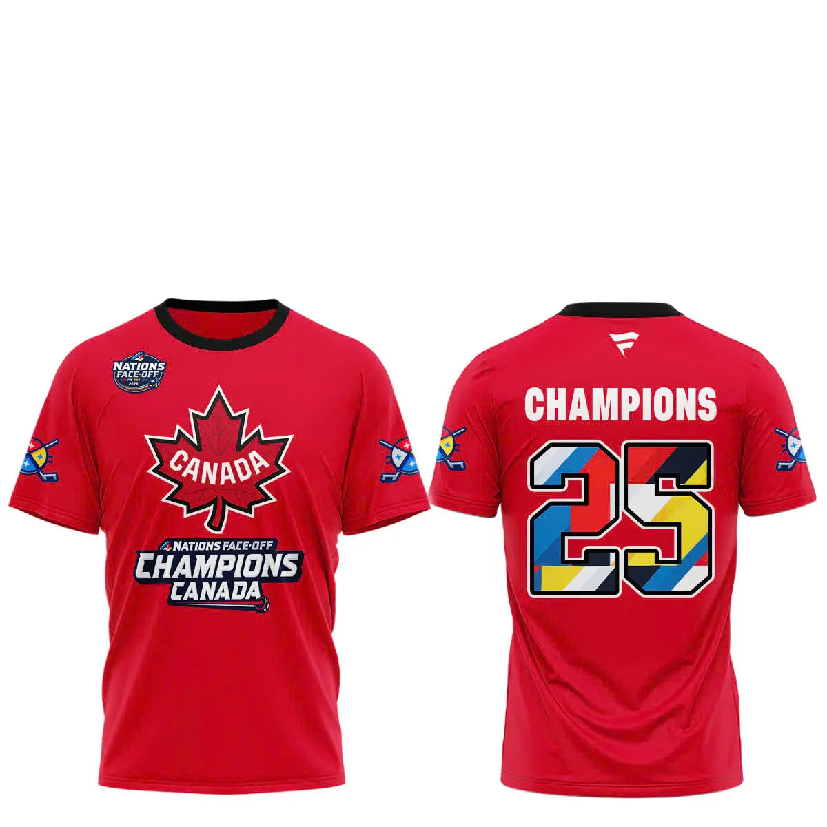 Canada Fanatics Steel 2025 4 Nations Face Off Champions Combo Tshirt | Cap | Jogger v3